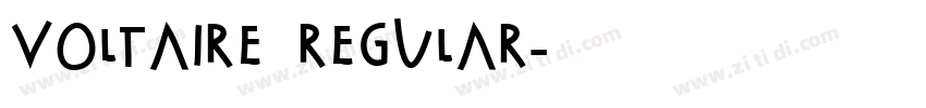 voltaire regular字体转换